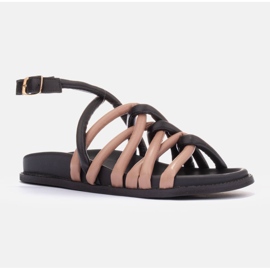 Marco Shoes Páskové sandály Tubelare černá 1