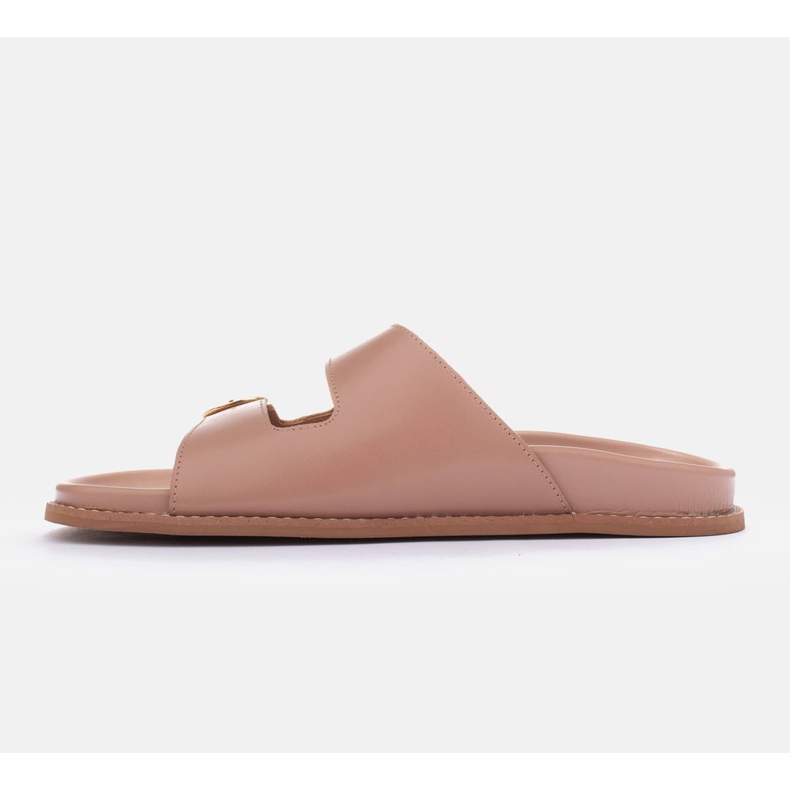 Marco Shoes Pantofle s přezkami béžový 1