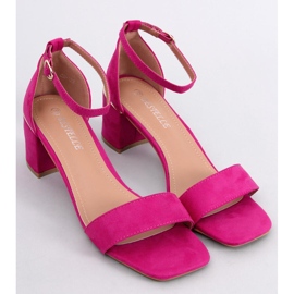 Sandály Rocco Fuchsia na nízkém podpatku růžový 1