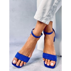 Rocco Blue sandály na nízkém podpatku modrý 2