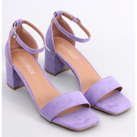 Rocco Purple sandály na nízkém podpatku fialová 1