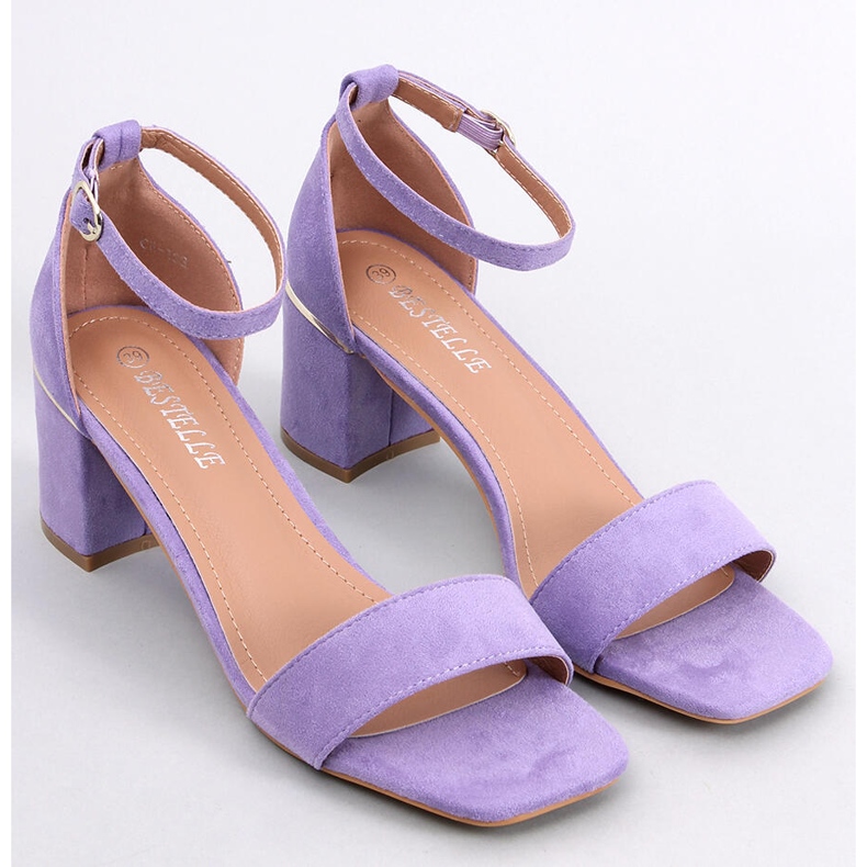 Rocco Purple sandály na nízkém podpatku fialová 1