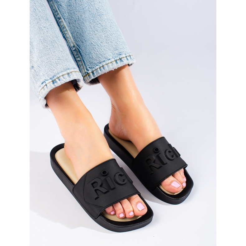 W. Potocki Černé dámské pantofle Potocki černá 2