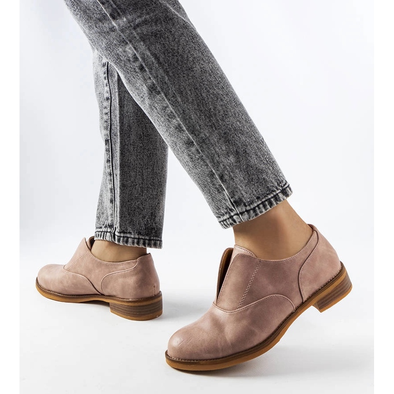 Béžové brogues LS5379 Taupe béžový 1