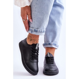 Dámské prolamované šněrovací tenisky Black Carinel bílý 1 Dámské prolamované šněrovací tenisky Black Carinel bílý 1