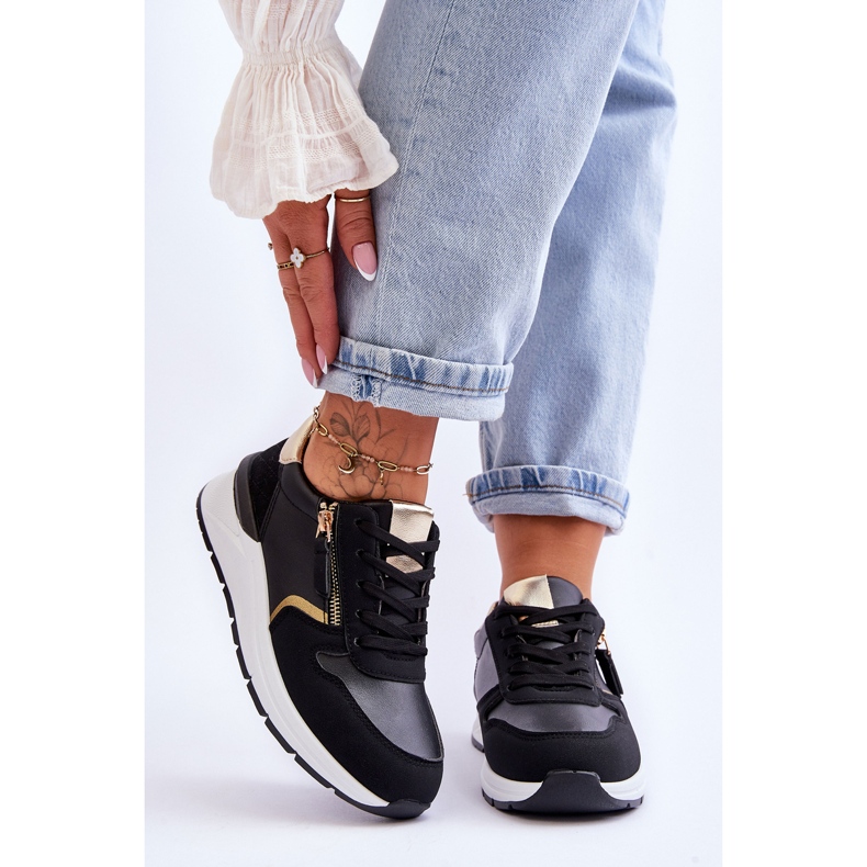 PG1 Dámská sportovní obuv se zipem černá Larisa 1