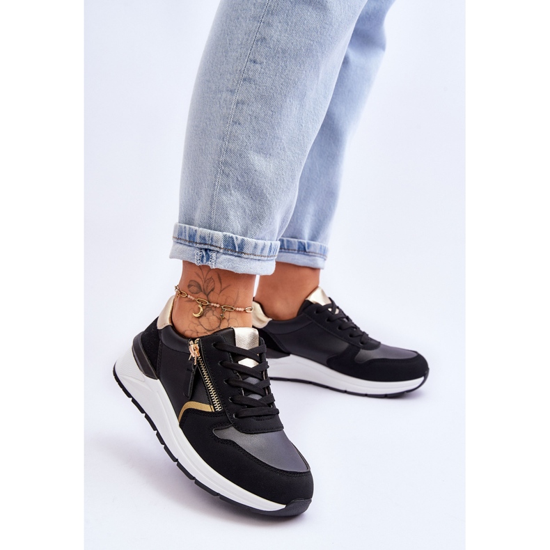 PG1 Dámská sportovní obuv se zipem černá Larisa 2