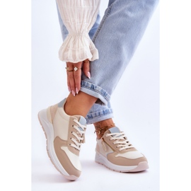 PG1 Dámská sportovní obuv se zipem béžová Larisa béžový 2 PG1 Dámská sportovní obuv se zipem béžová Larisa béžový 2