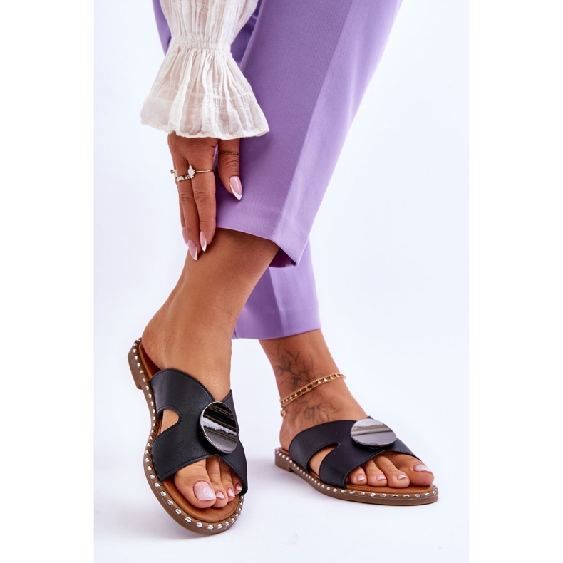 Vinceza Dámské černé ploché podpatky Kenley černá 2