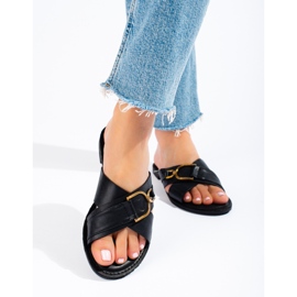 Dámské černé pantofle Shelovet černá 1