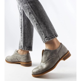 Šedé boty LS5379 šedá 1