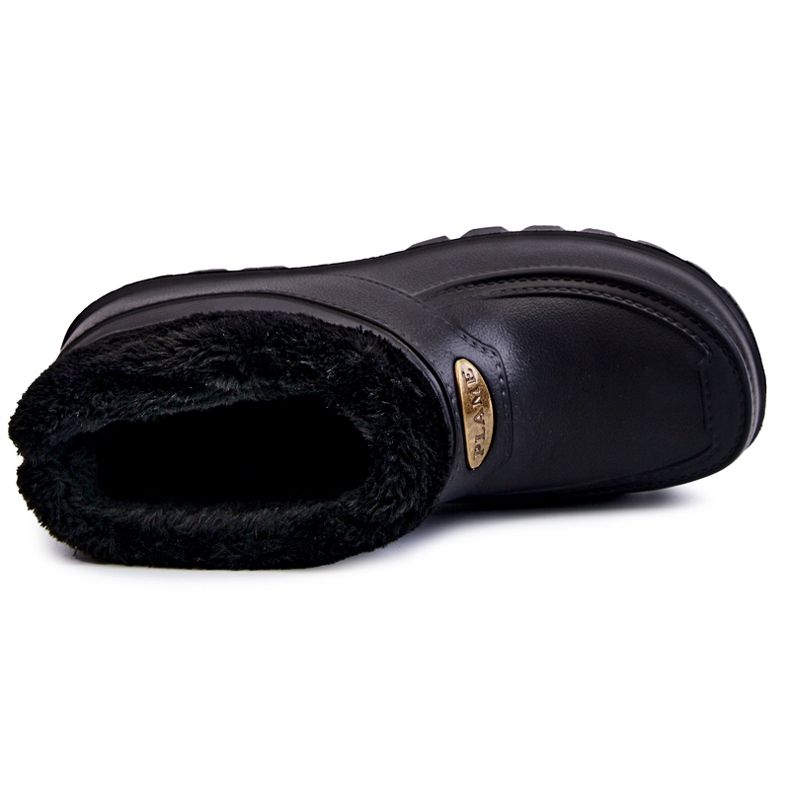 PM2 Pánské zateplené pěnové holínky do deště černé Tanyo černá 2