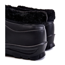 PM2 Pánské zateplené pěnové holínky do deště černé Tanyo černá 4