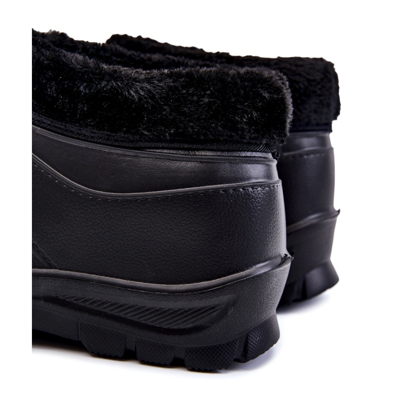 PM2 Pánské zateplené pěnové holínky do deště černé Tanyo černá 4