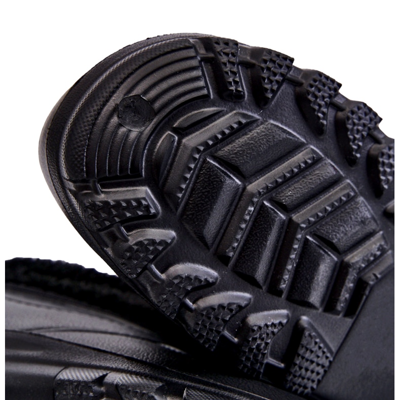 PM2 Pánské zateplené pěnové holínky do deště černé Tanyo černá 3