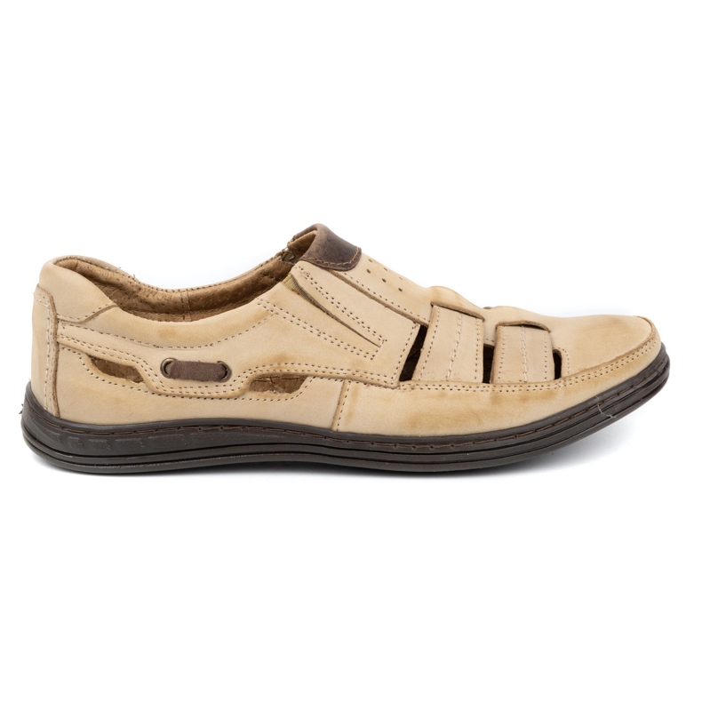 Polbut Pánská prolamovaná obuv 06 pro letní béžovou béžový 1