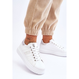 Dámská sportovní obuv bílá a stříbrná Buďte první! bílý 2