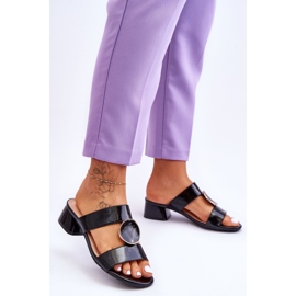 Elegantní vysoké podpatky Sergio Leone KL310 Black černá 2