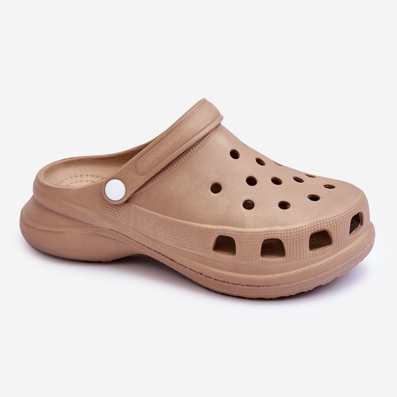 PG2 Pěnové Sandály Crocs Na Robustní Podrážce Béžová Katniss béžový 1