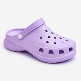 PG2 Crocs pěnové mezci s robustními podrážkami fialová Katniss fialový 1 PG2 Crocs pěnové mezci s robustními podrážkami fialová Katniss fialový 1