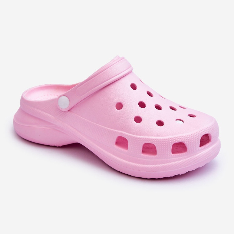 PG2 Pěna Klouže Crocs Na Robustní Podrážce Růžová Katniss růžový 1