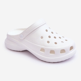 PG2 Pěnové Pantofle Crocs Na Robustní Podrážce Bílá Katniss bílý 1