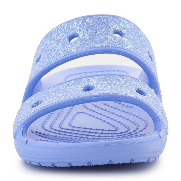 Pantofle Crocs Classic Glitter Sandal Jr. 207788-5Q6 modrý 1
