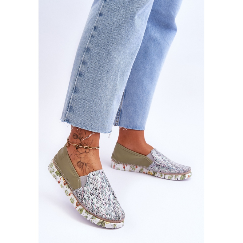 Dámské kožené nazouváky Maciejka 03512-51 Zelená 2 Dámské kožené nazouváky Maciejka 03512-51 Zelená 2