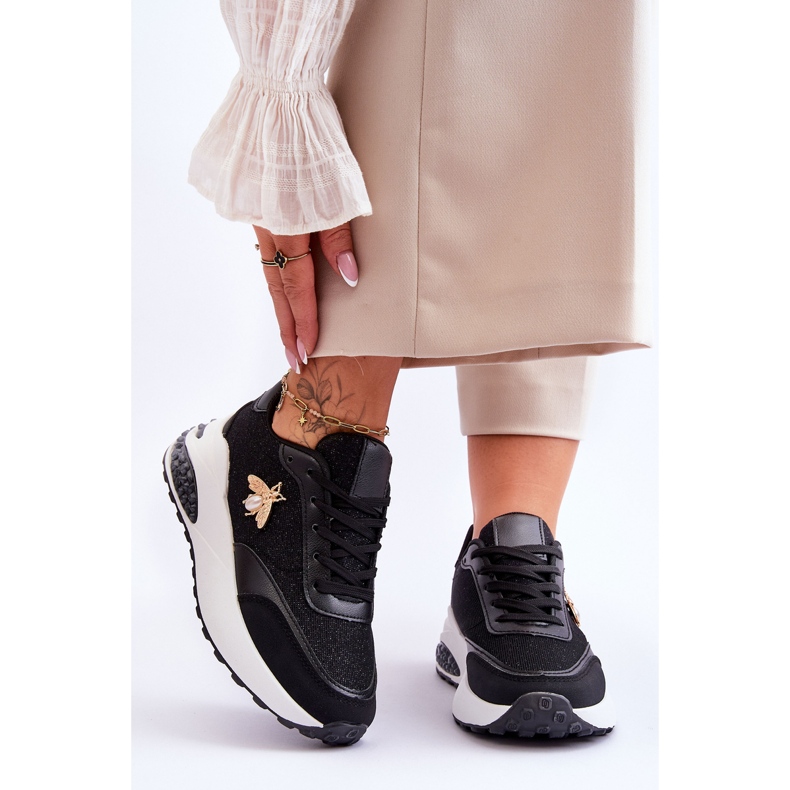 PS1 Lesklé Sportovní Boty S černým Seneca Dekorace černá 1