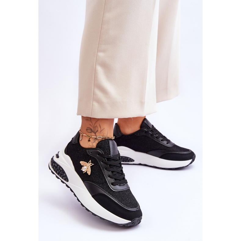 PS1 Lesklé Sportovní Boty S černým Seneca Dekorace černá 2