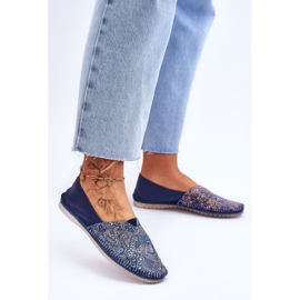 Dámské kožené baleríny Maciejka 01930-103 Navy Blue modrý 2
