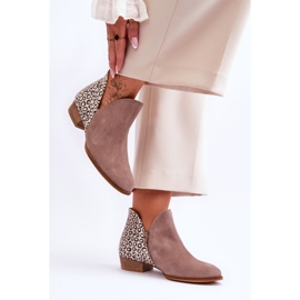 Kožené kozačky Maciejka se skvrnami 04091-55 Tmavě béžová béžový 2 Kožené kozačky Maciejka se skvrnami 04091-55 Tmavě béžová béžový 2