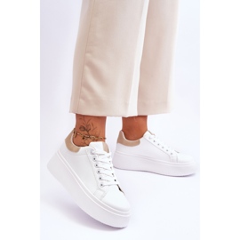 Sportovní Boty Na Masivní Platformě Bílé A Béžové Boneti bílý 2