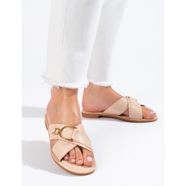 Dámské béžové pantofle Shelovet béžový 1