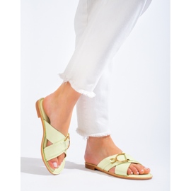 Dámské pantofle Shelovet zelené barvy zelená 1