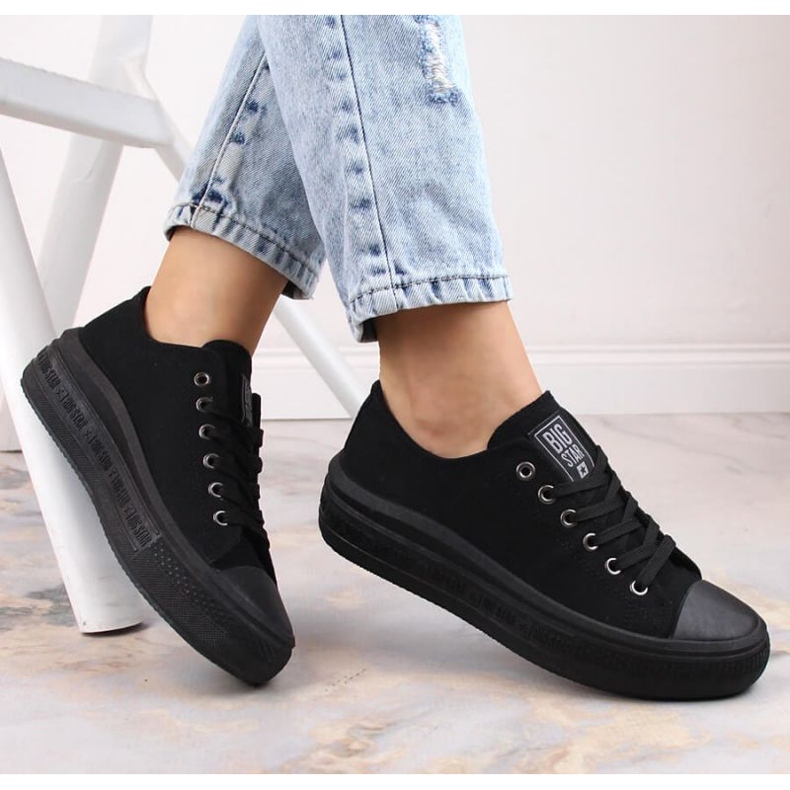 Tenisky na platformě Big Star W INT1874A černé černý 2