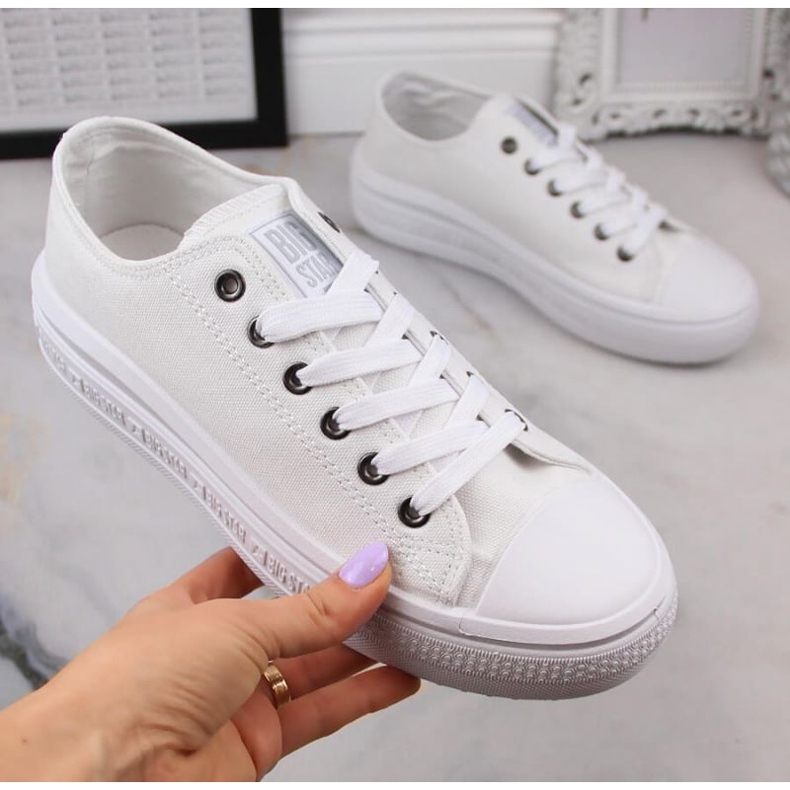 Tenisky na platformě Big Star W INT1874B bílé bílý 1 Tenisky na platformě Big Star W INT1874B bílé bílý 1