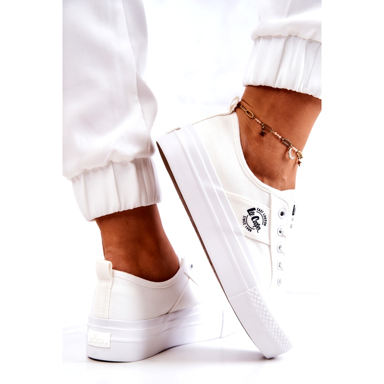 Tenisky na Lee Cooper LCW-22-31-0837L White Platform bílý 2