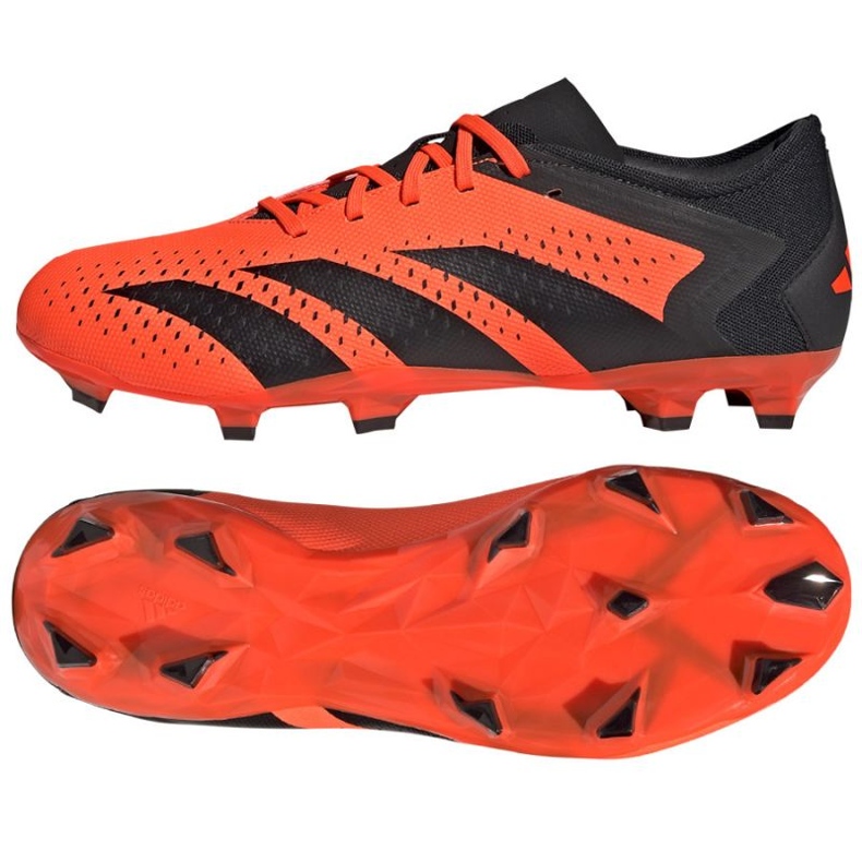 Kopačky Adidas Predator Accuracy.3 L Fg M GW4601 červené pomeranče a červené 1