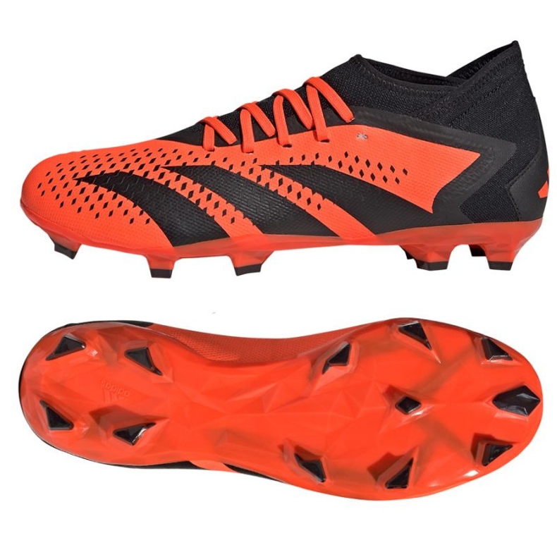 Kopačky Adidas Predator Accuracy.3 Fg M GW4591 červený pomeranče a červené 1
