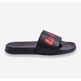 Pánské Lee Cooper LCW-23-42-1730 světlé pantofle černo-červené černý 1