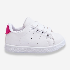 FR1 Dětské sportovní boty White and Pink Miles bílý 1