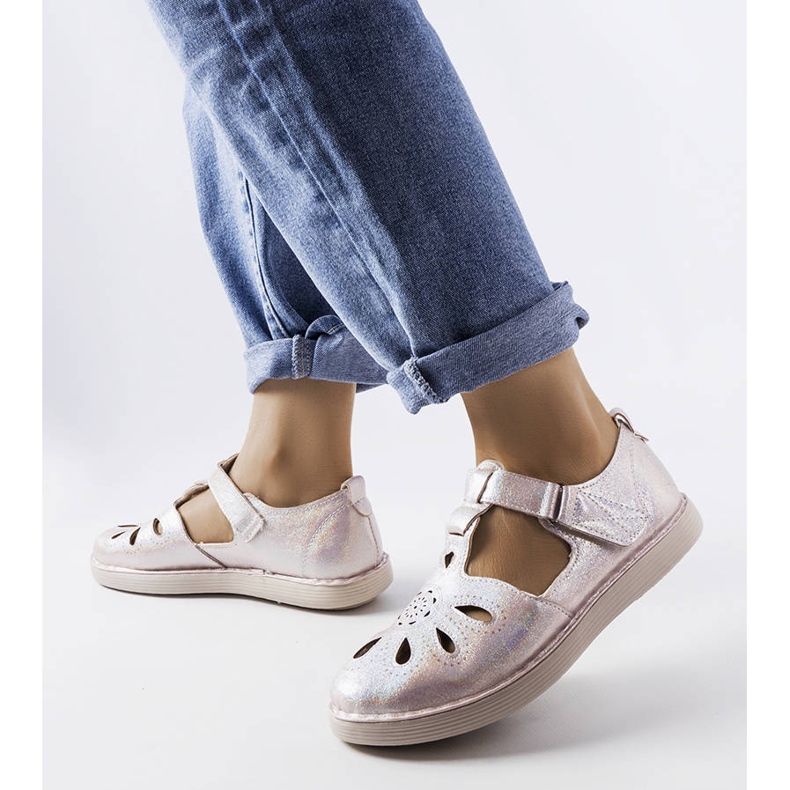 Béžové brogues LS5379 Taupe béžový 1