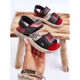 Dětské sandály Grendene Kids JJ385011 Černo-červené černý 1