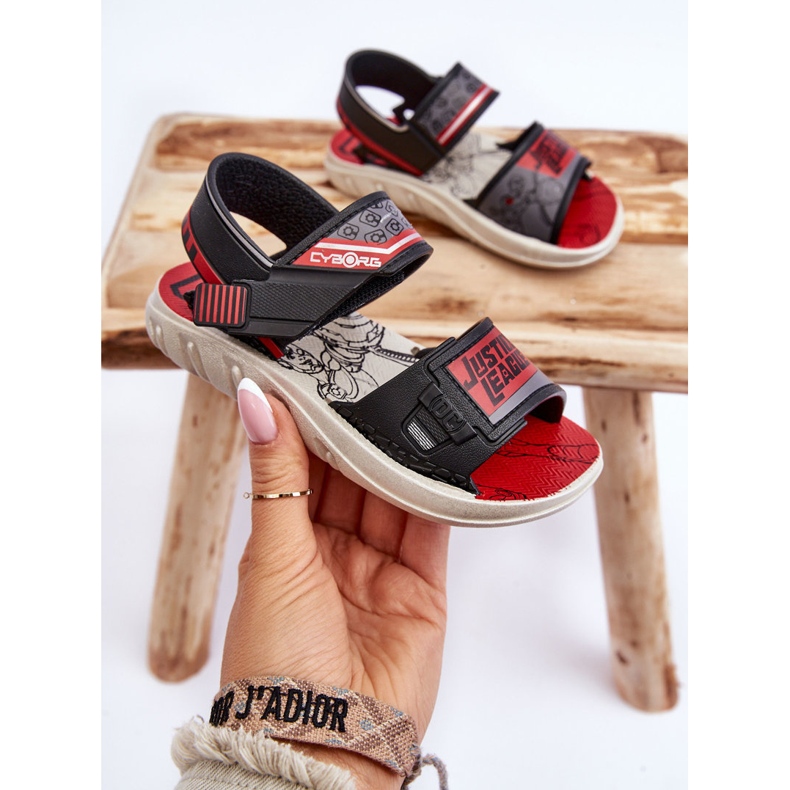 Dětské sandály Grendene Kids JJ385011 Černo-červené černý 1