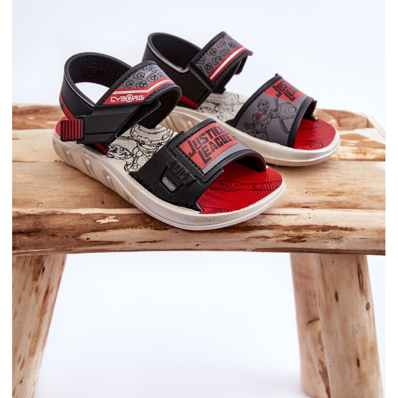Dětské sandály Grendene Kids JJ385011 Černo-červené černý 2