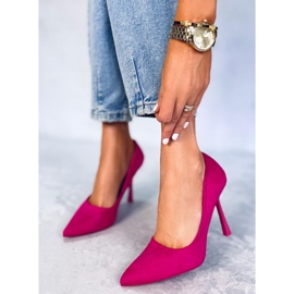 Seastar Dámské semišové podpatky Camerin Fuchsia růžový 2