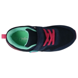 Befado dětské sportovní na suchý zip 516X215 tmavě modrá a růžová modrý 2