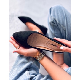 Seastar Balerínky s koženou vsadkou Keys Black černý 1