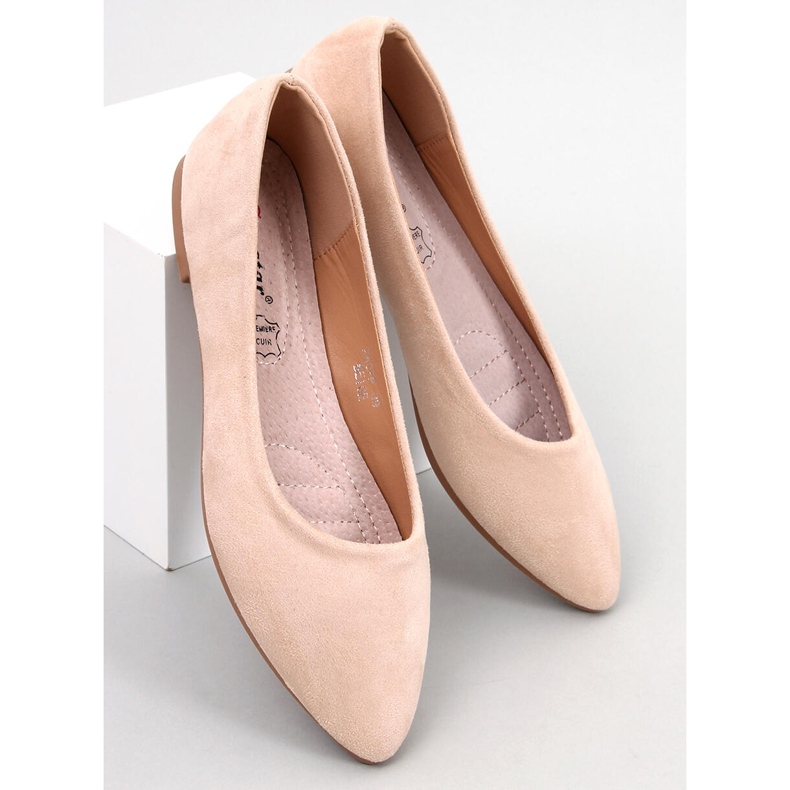 Seastar Keys Béžové kožené balerínky béžový 1